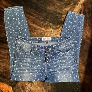 LEI Women's Blue Star Jeans Size 13 Y2K